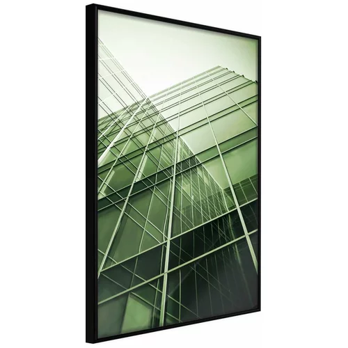  Poster - Steel and Glass (Green) 30x45