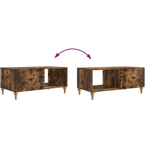  Stolić za kavu Dimljeni hrast 90 x 50 x 40 cm Konstruirano drvo - Dimljeni hrast Cijene