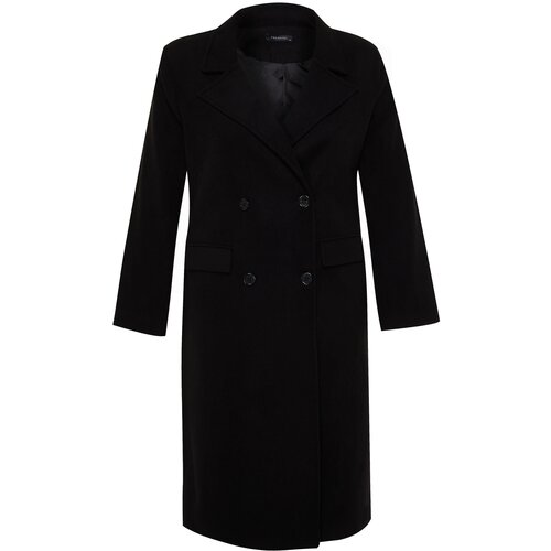 Trendyol Curve Black Pocket Flap Cachet Coat Cijene