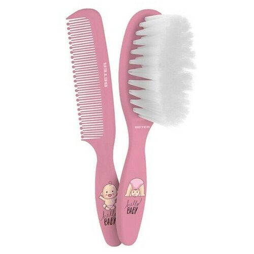 Beter Otro&amp;scaron;ki set za friziranje Peine Bebe Rosa (2 pcs) 2 Kosi, (21062548) Slike