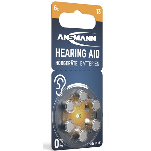  ANSMANN Baterija za slusni aparat PR-13 blister 6kom Slike