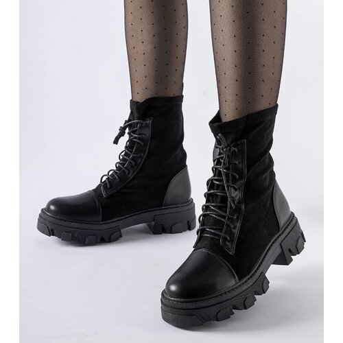 Gemre Black slip-on lace-up Tarces boots Cene