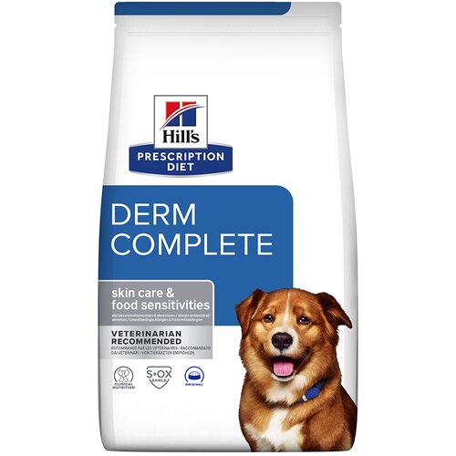 Hill’s Prescription Diet Derm Complete z rižem & jajco - Varčno pakiranje: 2 x 12 kg Cene