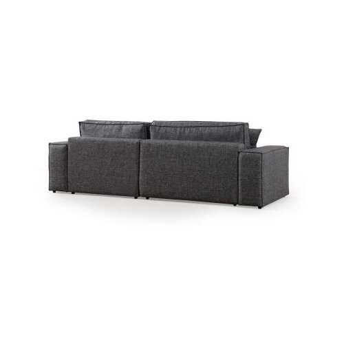Atelier Del Sofa Kutna sofa Pirlo 145x43x206cm Tamno siva Slike