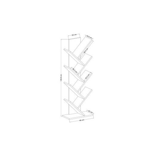 Hanah home Polica za dom Tuval 066, 46x129,8x22 cm, Bijela Slike