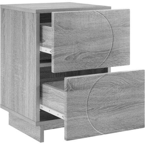  Noćni ormar Siva Sonoma 33,5 x 34,5 x 50 cm Konstruirano drvo Slike