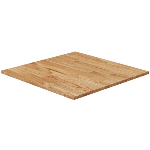 vidaXL Četvrtasta stolna ploča svjetlosmeđa 70x70x1 5 cm od hrastovine Cijene