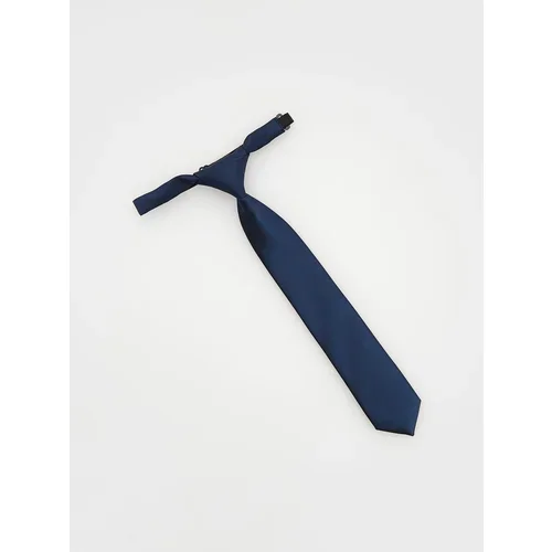 Reserved kravata z zapenjanjem na kaveljčke - modra