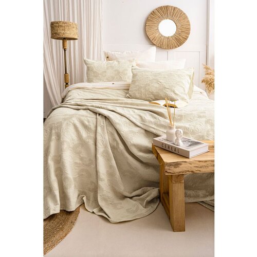  italo - beige beige double bedspread set Cene