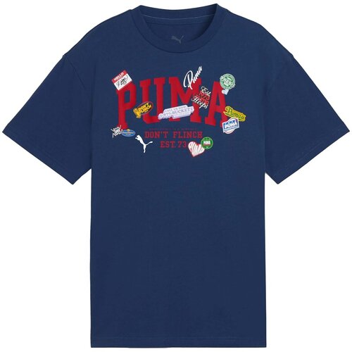 Puma Majice s kratkimi rokavi Basketball Hooperhotline Tee B Modra Slike