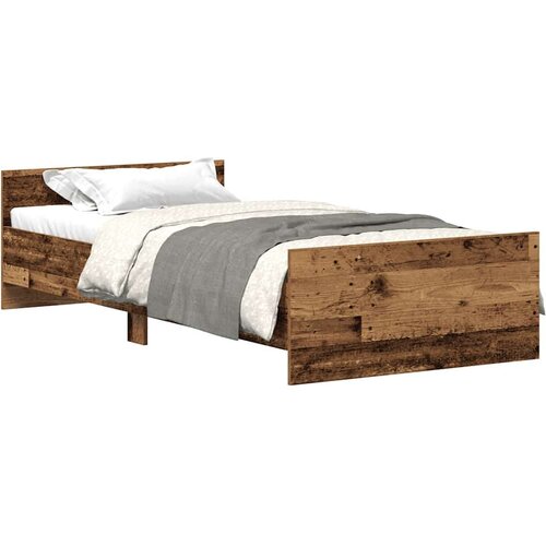  Okvir kreveta bez madraca staro drvo 75x190 cm Slike