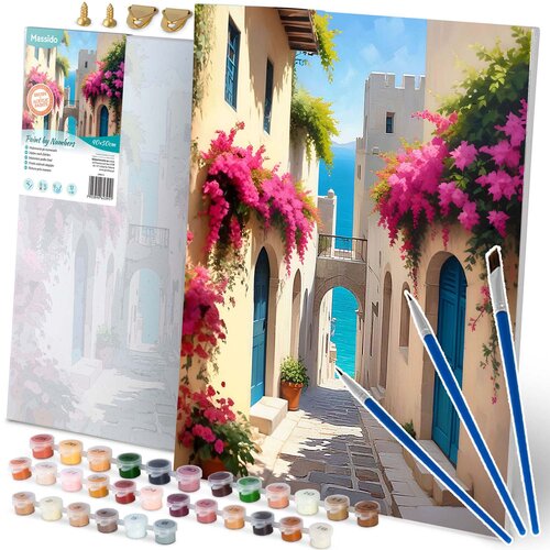 Massido Paint by Numbers Kit - Cityscape 40x50 cm for Creative Fun, (21738642) Cene