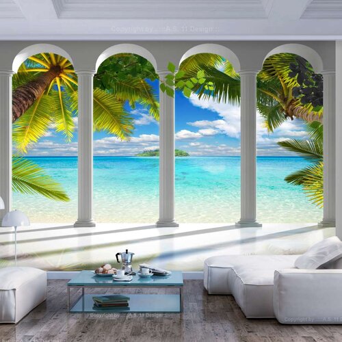  Samoljepljiva foto tapeta - Sea behind Columns 98x70 Cijene