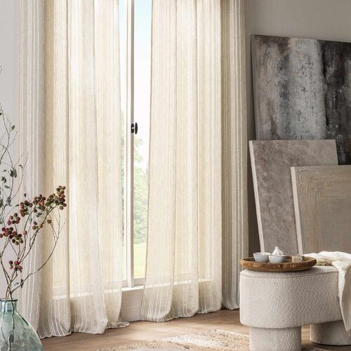 Douceur d int&amp;eacute;rieur Krem zavjesa 140x260 cm Zaho &amp;ndash; Slike