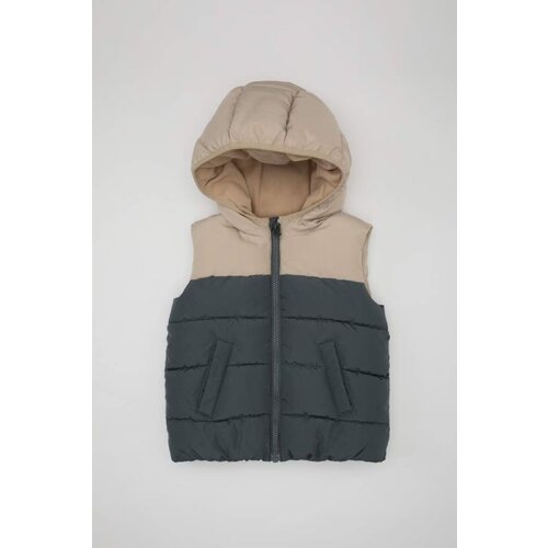 Defacto baby Boy Waterproof Fleece Lined Hooded Puffer Vest Cene