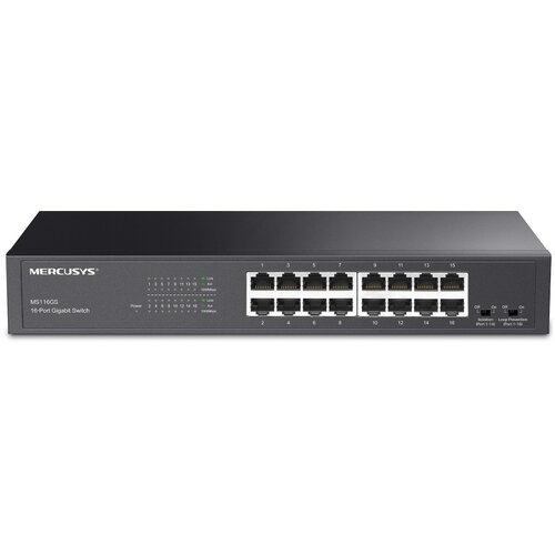 Mercusys MS116GS V1.0 16-Port Gigabit Desktop/Rackmount Switch Cene