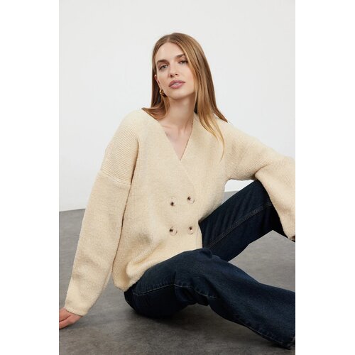 TRENDYOLMILLA Ženski duks TWOAW25HI00163, Bež Cene