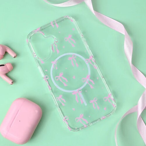  torbica print magsafe za iphone 17 6.3 cute bow Cene