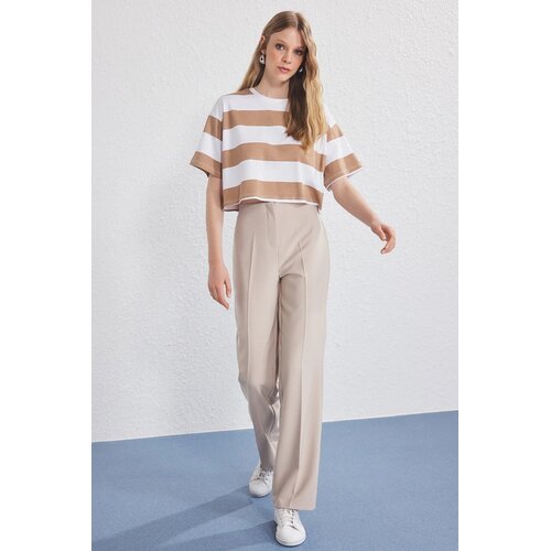 TRENDYOLMILLA Ženske pantalone TWOSS25PL00102, Bež Cene