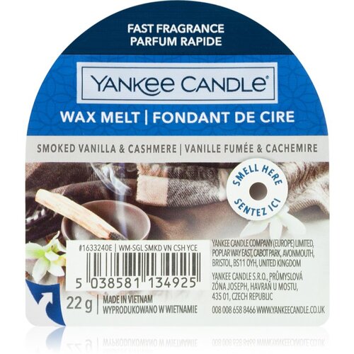 Yankee Candle Smoked Vanilla & Cashmere vosek za aroma lučko 22 g Cene