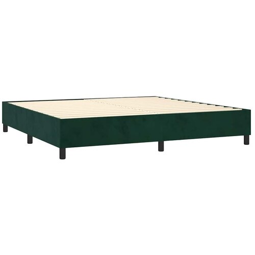  box spring s madracem LED tamnozeleni 200x200 cm bar&amp;scaron;un - Tamnozelena 200 x 200 cm Obično s čavlima Slike