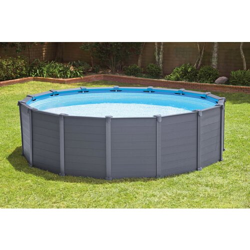 Intex bazen frame pool grafit &amp;Oslash; 478 x 124 cm Slike