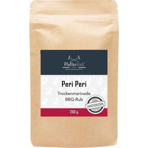Pfefferdieb Peri Peri - Premium začimba za žar, suha marinada, BBQ Rub - 250 g Slike