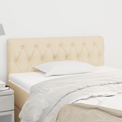 VidaXL Uzglavlje krem 100x7x78/88 cm od tkanine Slike