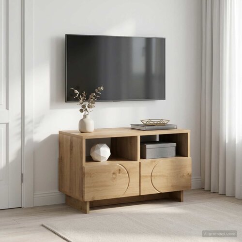  TV stalak 60 x 34.5 x 40 cm Hrast artisan Konstruirano drvo Cene