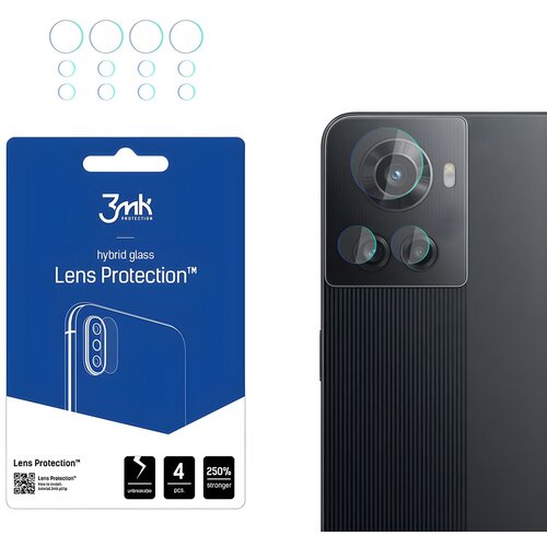  4x Staklo za kameru 3mk za OnePlus 10R - Prozirna KP20526 Slike