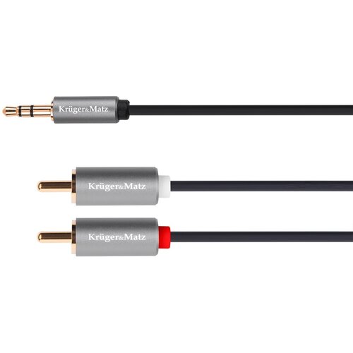  KRUGER&amp;amp;MATZ Audio kabl 3.5mm (aux) na 2xRCA (cinch), stereo, dužina 3 m, model KM1216 Slike