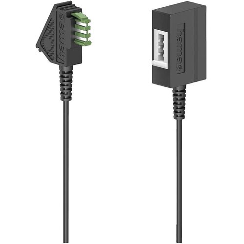 Hama telefon priključni kabel [1x mo&amp;scaron;ki konektor tae-u - 1x ženski konektor tae-u] 6 m črna, (20411234) Slike
