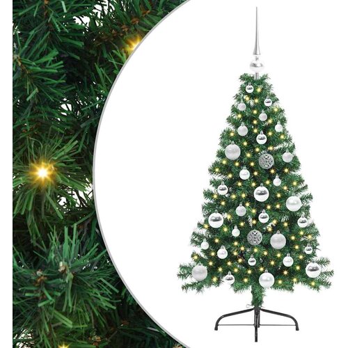 vidaXL Umjetna preddekorirana božićna jelka Zelena 120 cm PVC, (5000072816) Cene