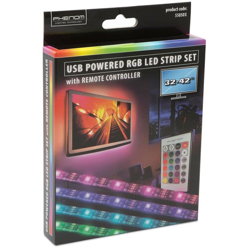 Phenom USB RGB LED trak s kontrolerjem - 32 - 42 " 2 x 37 cm, 2 x 70 cm Cene