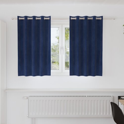 vidaXL Zavese Temno modra Poliester 140 x 140 cm Dekorativni vložki Cene