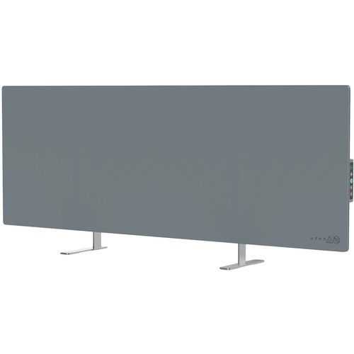 Aeno Premium Eco Smart Heater, 700W, Tempered glass, Infrared+convection heating type, LED display, Plug type: Europe (E/F type), GREY AGH0005S Cene