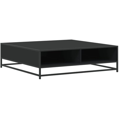 Maison Chic Klubska mizica - kavna mizica - Nizka mizica črna 100x100x30 cm inženirski les in kovina, (21753768) Slike