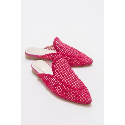 LuviShoes 202 Women's Fuchsia Slippers Slike