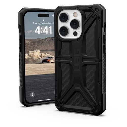  (UAG) Urban Armor Gear Monarch carbon fiber maska za iPhone 14 Pro Slike