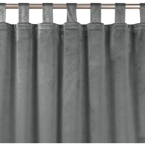  Curtain VILA color graphite style classic 10cm tab tops velvet 400x225 HOMEDE Slike