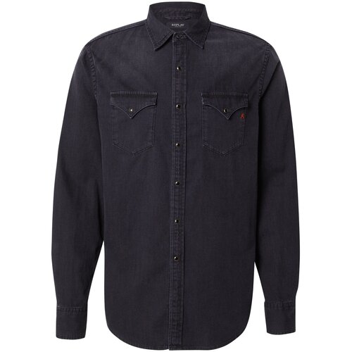 Replay Srajca črn denim Cene