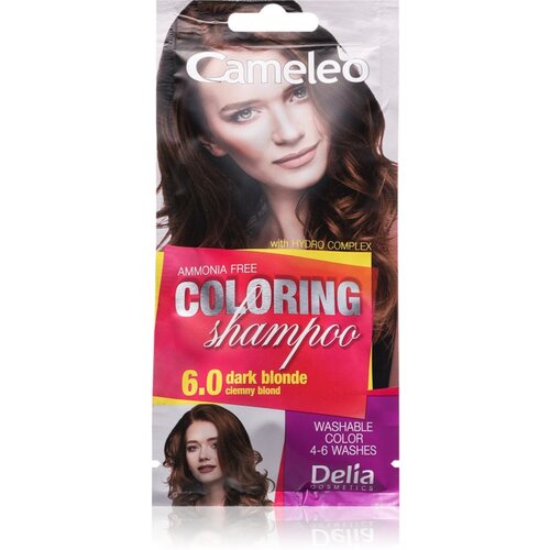 Delia Cosmetics Cameleo Coloring Shampoo šampon za toniranje za kosu nijansa 6.0 Dark Blonde 40 ml Cene