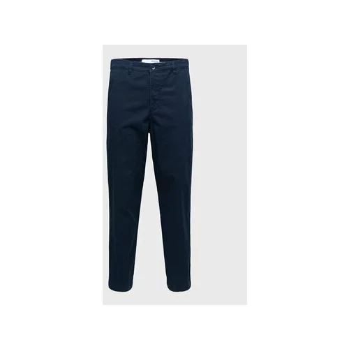 Selected Homme Hlače iz tkanine X-Miles 16085174 Mornarsko modra Slim Tapered Fit