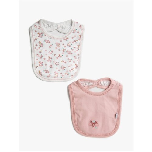 Koton Bebetto 2-Pack Snap-On Bib Floral Patterned Cotton Slike
