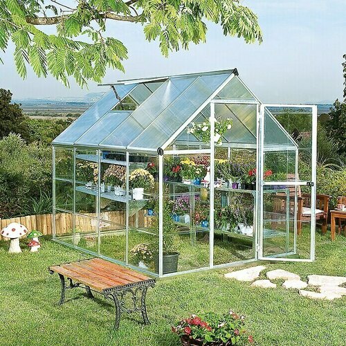 Palram &amp;ndash; Canopia Staklenik Hybrid (Polikarbonat, Baza: 4,6 m&amp;sup2;) Slike