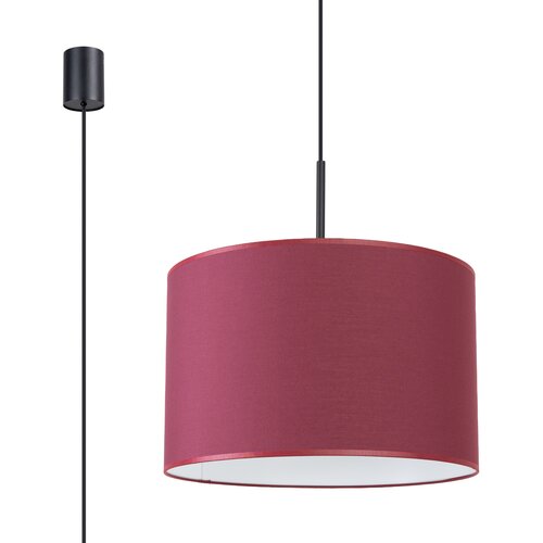 Sollux Lighting Obesna svetilka NEVIA burgundske barve, (5000093965) Slike