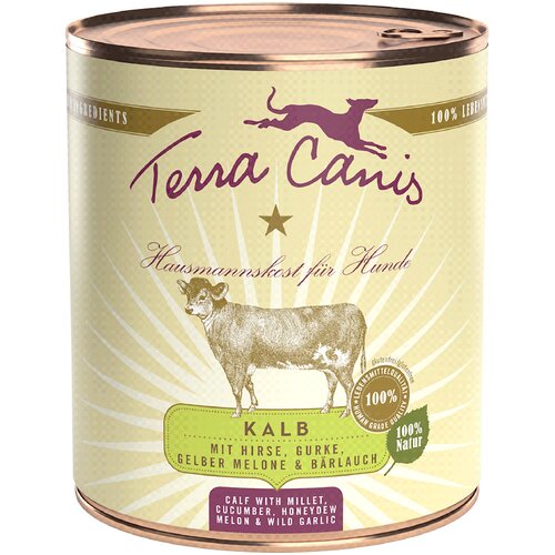 Terra Canis 6 x 800 g - Teletina s prosom, krastavcem, dinjom i medvjeđim lukom Slike