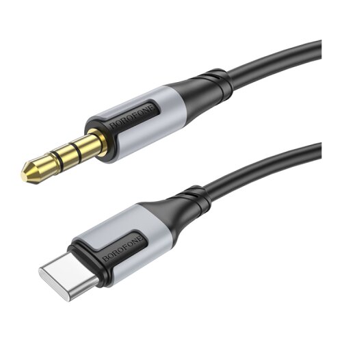 Borofone USB audio konverter BL19 Creator digital audio conversion cable Type-C to 3,5mm black Slike