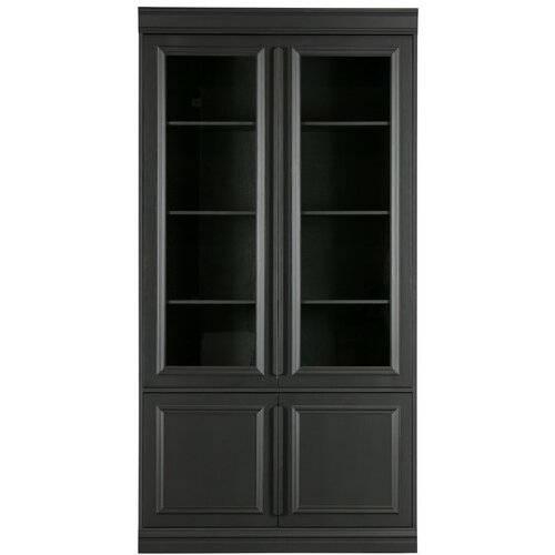 BePureHome Črna vitrina iz masivnega bora 110x215 cm Organize &amp;ndash; Slike