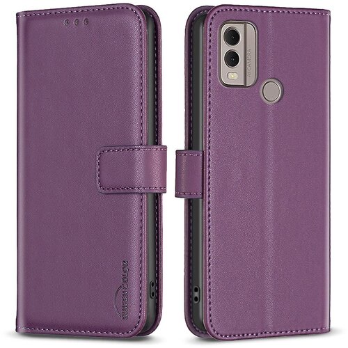 INORCO BINFEN COLOR BF17 za Nokio C22 torbica za stojalo za telefon, odporna na udarce, PU usnje + ovitek za telefon denarnica TPU, (22035666) Slike